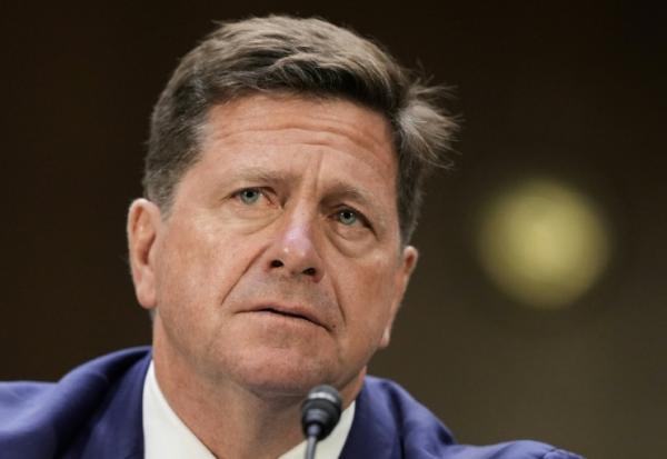 Le procureur américain Jay Clayton lors de son audition devant la commission du renseignement du Sénat en vue de la confirmation de sa nomination comme directeur du renseignement national, à Washington, le 15 juillet 2026
