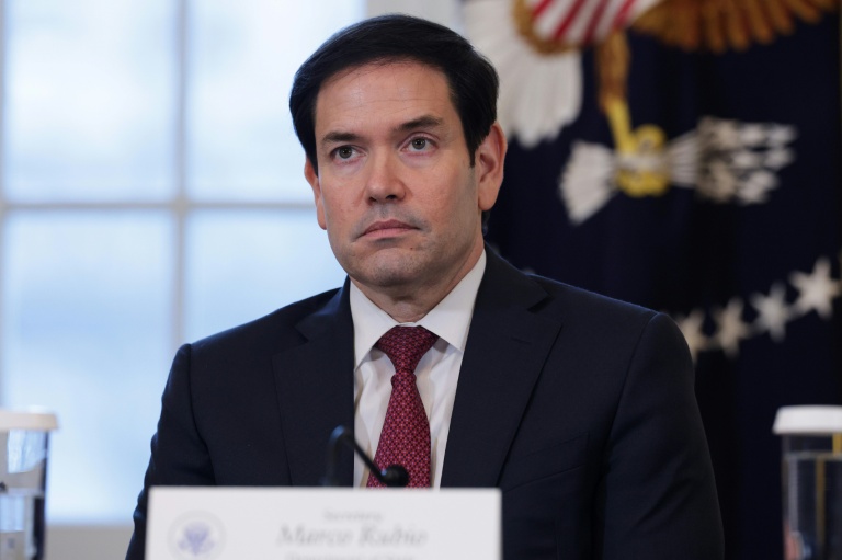 Le secrétaire d'Etat américain Marco Rubio lors d'une réunion avec des dirigeants du secteur pétrolier et gazier à la Maison Blanche, le 9 janvier 2026 à Washington