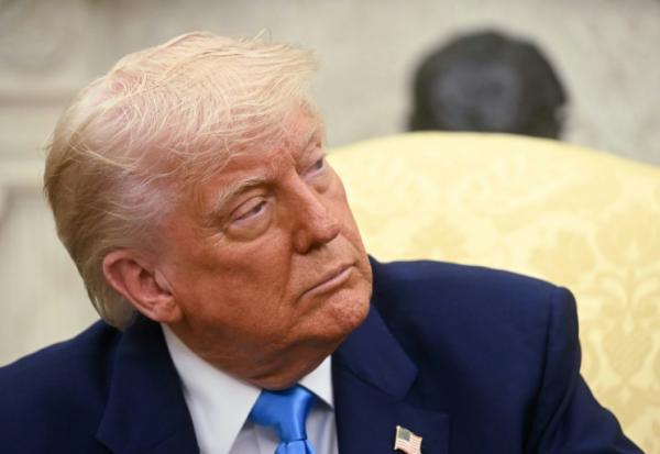 Le président américain Donald Trump dans le Bureau ovale de la Maison Blanche, le 21 mai 2025 à Washington