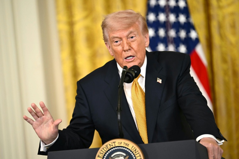 Le président américain Donald Trump à la Maison Blanche à Washington le 6 mai 2026