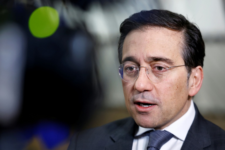 le ministre espagnol des Affaires étrangères José Manuel Albares à Bruxells, le 26 janvier 2026