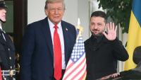 Le président américain Donald Trump et le président ukrainien Volodymyr Zelensky le 18 août 2025 à la Maison Blanche
