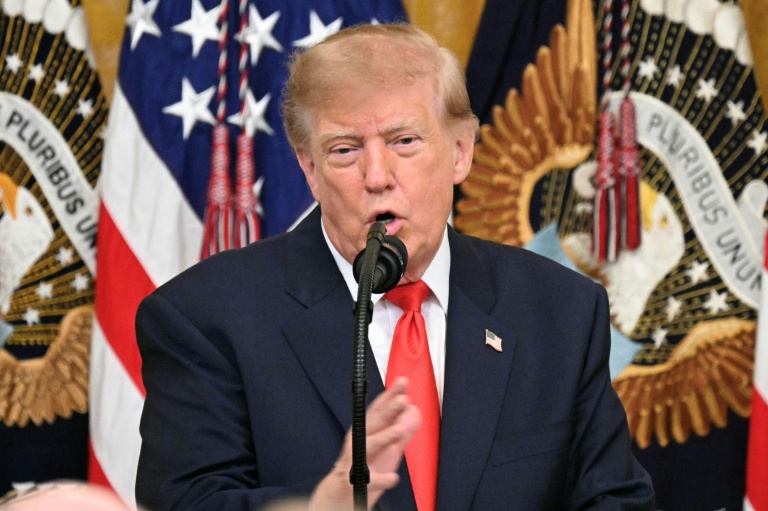 Le président américain Donald Trump à la Maison Blanche, le 9 octobre 2026 à Washington