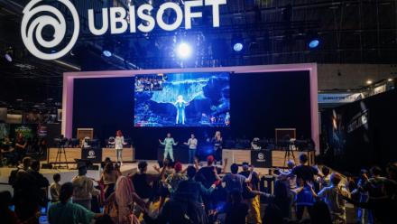 Le stand Ubisoft lors de la 14ème édition de la Paris Game Week, le 23 octobre 2024