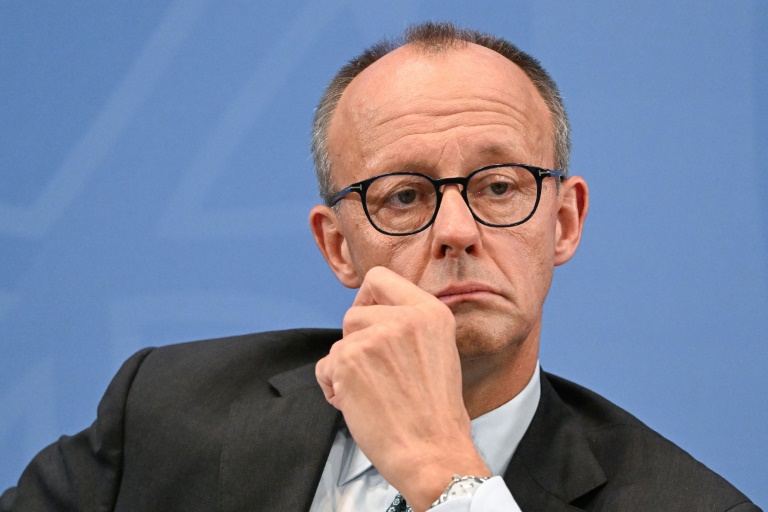 Le chancelier allemand Friedrich Merz lors d'une conférence de presse à Berlin, le 3 septembre 2025
