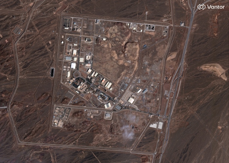 Image satellite fournie le 2 mars 2026 par Vantor du complexe nucléaire de Natanz, dans la province d'Ispahan, dans le centre de l'Iran