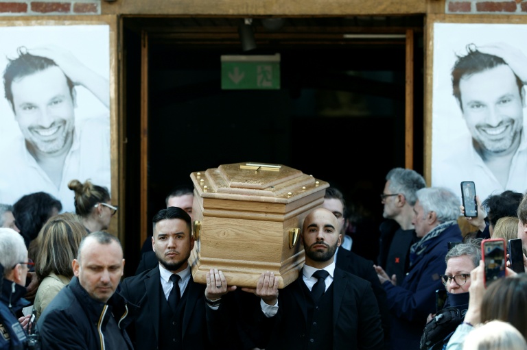 Ultime hommage à l'acteur Bruno Salomone à Joinville-le-Pont, dans le Val-de-Marne,le 23 mars 2026