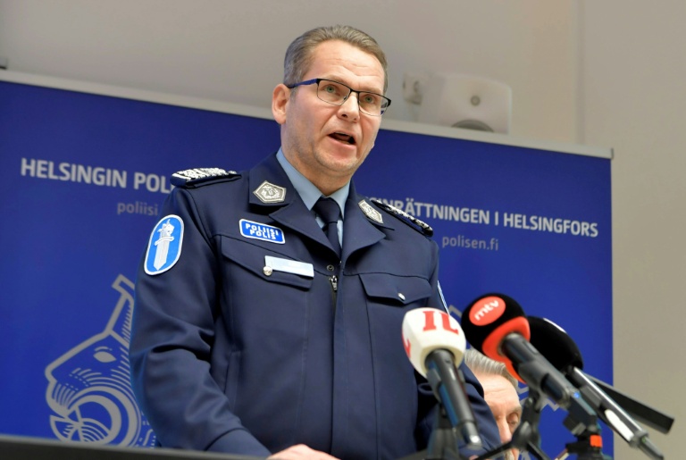 Le responsable de la police finlandaise, Ilkka Koskimäki lors d'une conférence de presse, à Helsinki, le 31 décembre 2025