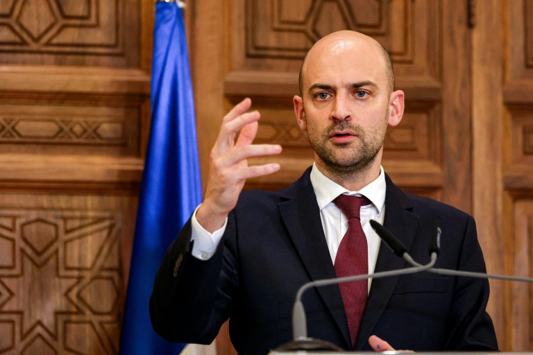 Le ministre des Affaires étrangères Jean-Noël Barrot à Beyrouth, au LIban, le 6 février 2026