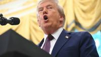 Le président américain Donald Trump lors d'un point presse à la Maison Blanche, à Washington, aux Etats-Unis, le 2 septembre 2025