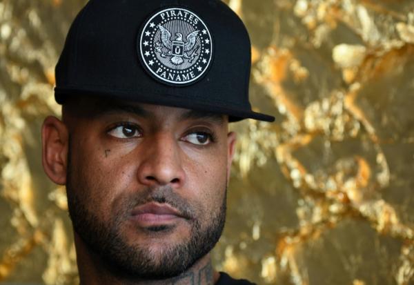 Le rappeur Booba à Libreville le 13 janvier 2017