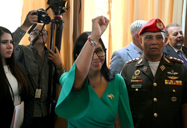 La présidente par intérim du Venezuela Delcy Rodriguez à Caracas le 5 janvier 2026