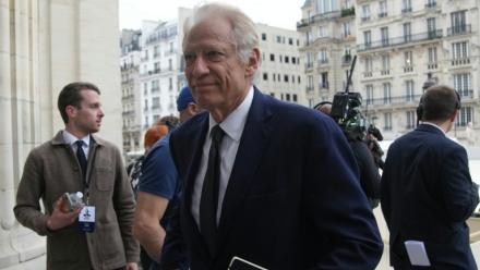 L'ancien Premier ministre Dominique de Villepin à Paris le 9 octobre 2025