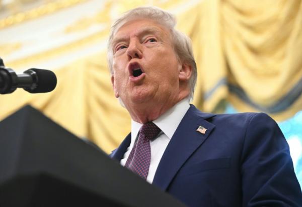 Le président américain Donald Trump lors d'un point presse à la Maison Blanche, à Washington, aux Etats-Unis, le 2 septembre 2025