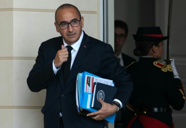Le ministre de l'Intérieur Laurent Nuñez quitte l'Elysée après le conseil des ministres, le 22 juillet 2026 à Paris