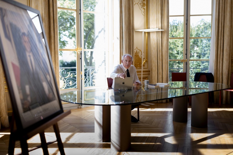 Le Premier ministre François Bayrou à l'Hôtel de Matignon, à Paris, le 6 septembre 2025