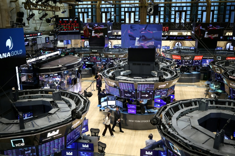 Le parquet de la Bourse de New York, le 7 avril 2026