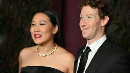 Le patron de Meta Mark Zuckerberg et son épouse médecin Priscilla Chan, le 29 octobre 2025 à New York