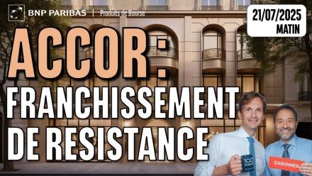 ACCOR : Franchissement de résistance - 100 % Marchés - 21m