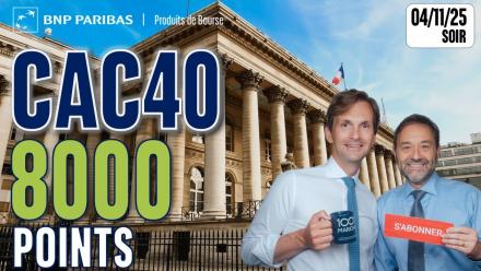 CAC40 : rebond sur les 8000 points - 100 % Marchés - 04/11/2025 - S