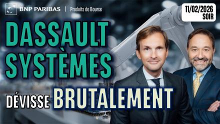 Dassault Systèmes dévisse brutalement - 100 % Marchés - 11/02/2026 - S