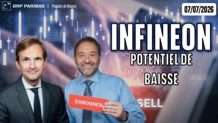 INFINEON : BAISSE ENVISAGÉE ?? - 100 % Marchés - 07/07/2026