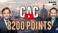 Le CAC teste les 8200 points - 100 % Marchés - 08/04/2026 - M
