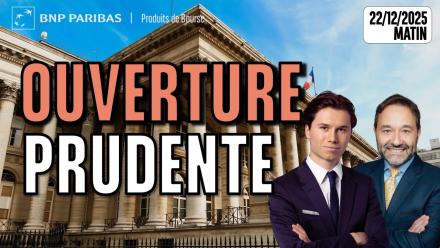 Ouverture prudente à la bourse de Paris - 100 % Marchés - 22/12/2025 - M