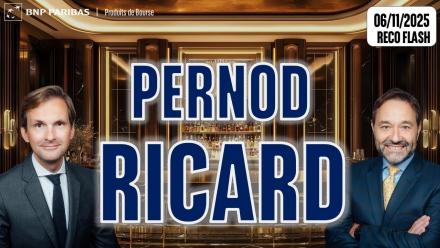 PERNOD RICARD : Phase d'accumulation à exploiter - 100 % Marchés - 06/11/2025