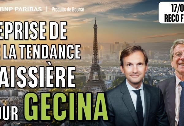Reprise de la tendance baissière pour GECINA - 100 % Marchés - 17/09/2025