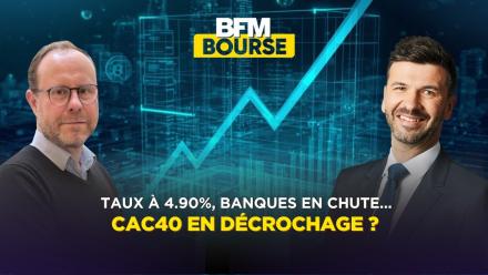 Taux à 4,90% & Banques en chute : Le CAC 40 prêt à décrocher ? 💥