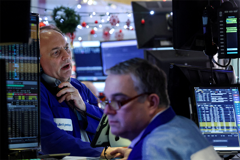 Wall Street : le rouge domine pour débuter cette dernière semaine de l'année